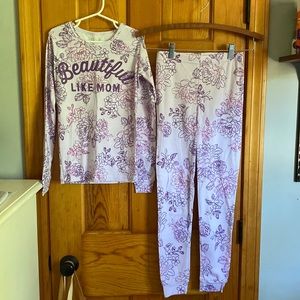 Girls Matching Flower Pajamas